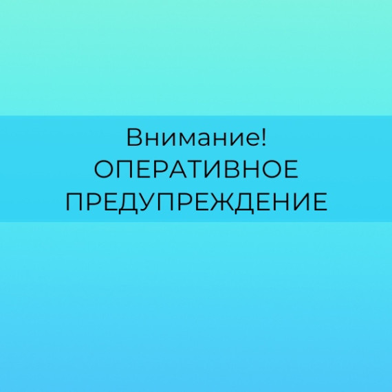 Оперативное предупреждение. Оперативное предупреждение.